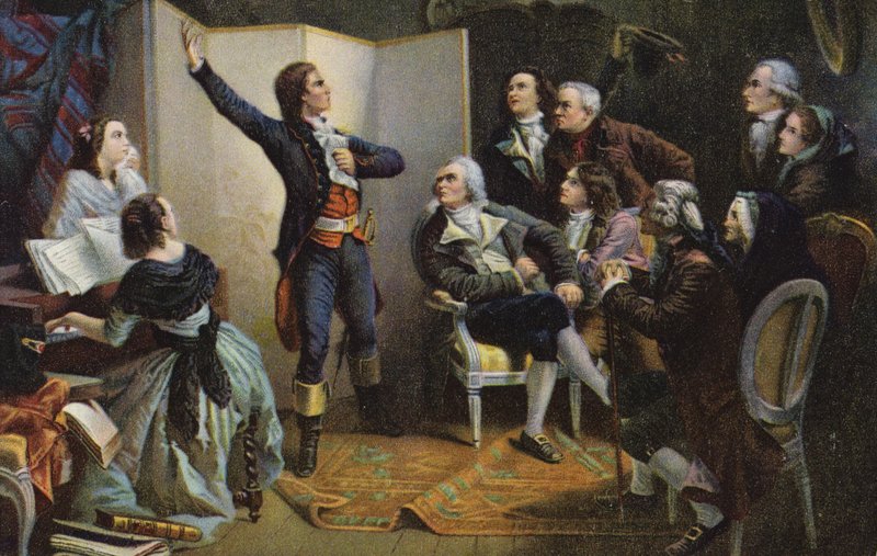 Claude Joseph Rouget de Lisle laulaa La Marseillaisea tekijältä Isidore Pils