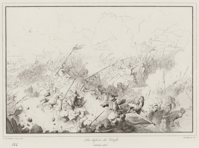 Korfun puolustus, 1716 tekijältä Italian School