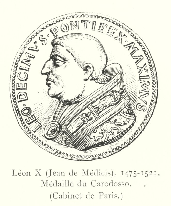 Leon X, Jean de Medici, 1475-1521, Carodosson mitali, Pariisin kabinetti tekijältä Italian School