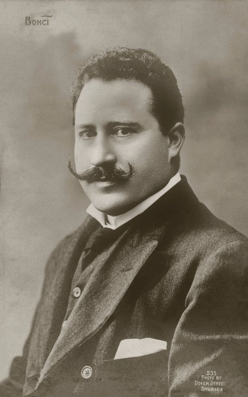 Alessandro Bonci, italialainen oopperalaulaja (s/w-kuva) tekijältä Italian Photographer