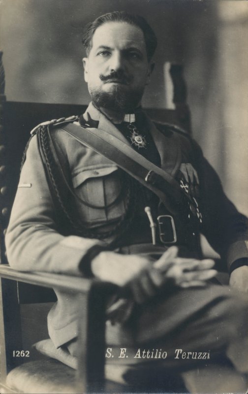 Attilio Teruzzi, Italian Afrikka-ministeri (s/w-kuva). tekijältä Italian Photographer
