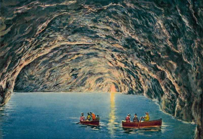 Capri: Grotta Azzurra (värillinen kuva) tekijältä Italian Photographer
