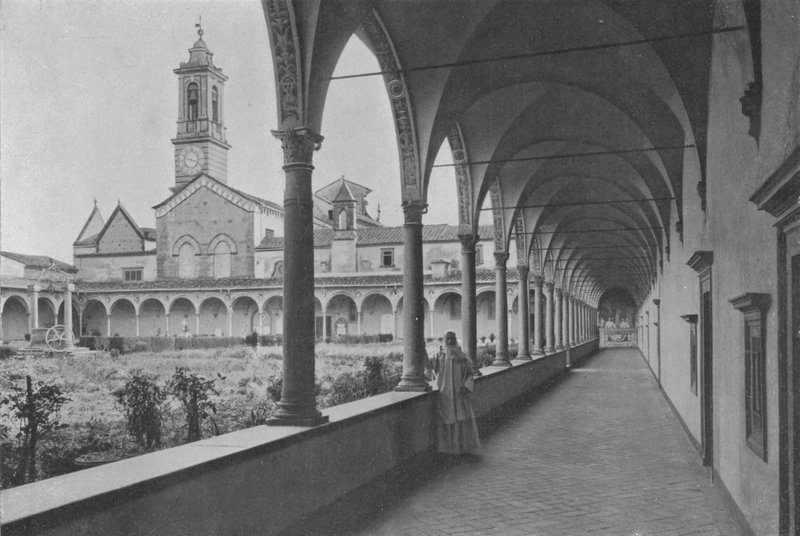 Firenze, Ympäristö, Certosa, Suuri luostari (valkoinen kuva) tekijältä Italian Photographer
