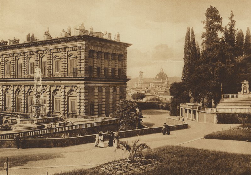 Firenze / Firenze: Palazzo Pitti, Taka (valkoinen kuva) tekijältä Italian Photographer
