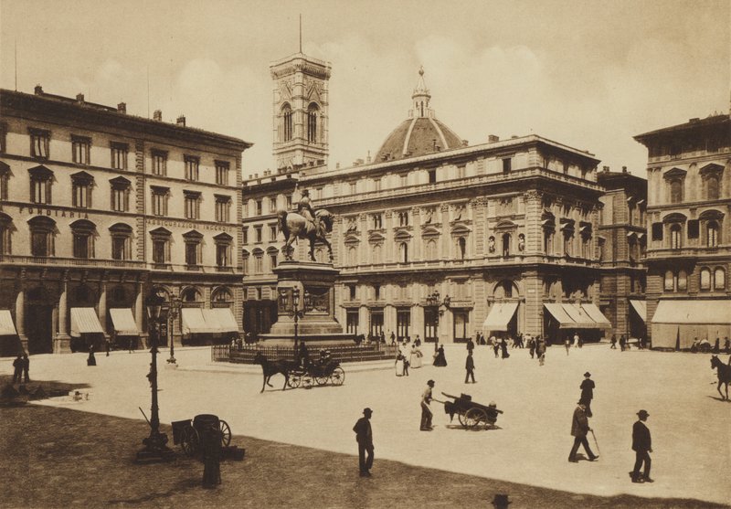 Florència / Florència: Piazza Vittorio Emanuele (foto b/n) finlandès tekijältä Italian Photographer