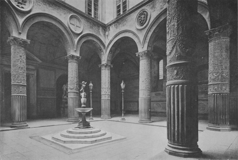 Firenze, Palazzo Vecchio, The Cortil (valkoinen kuva) tekijältä Italian Photographer