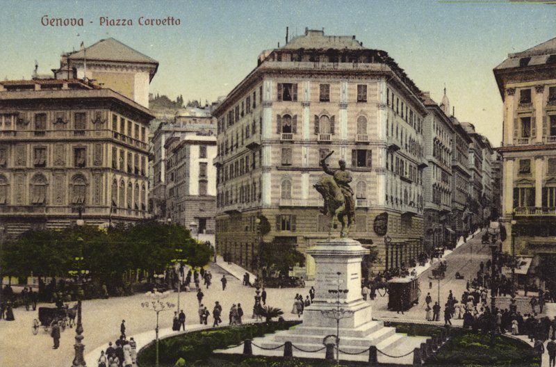 Genova, Piazza Corvetto (värikuva) tekijältä Italian Photographer