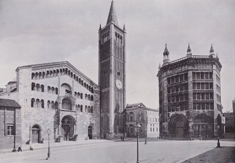 Italia: Parma, katedraali ja kastekappeli (m/w kuva) tekijältä Italian Photographer