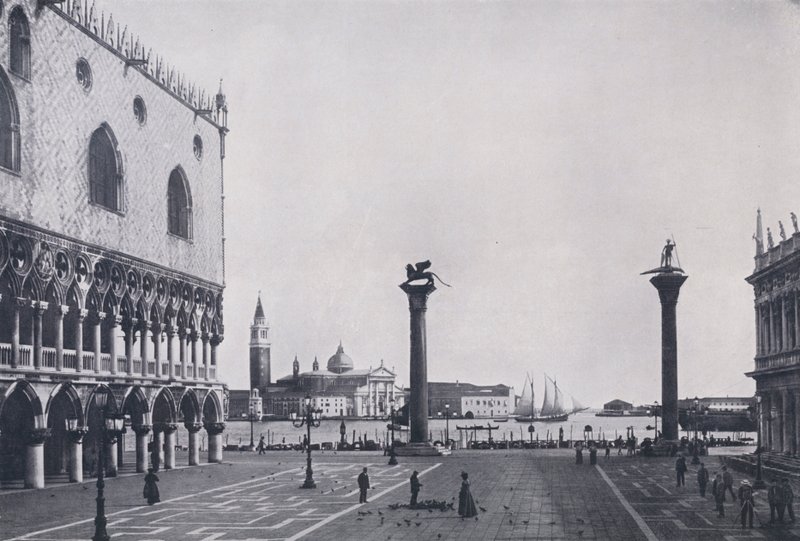 Italia: Venetsia, Piazzetta (m/w kuva) tekijältä Italian Photographer