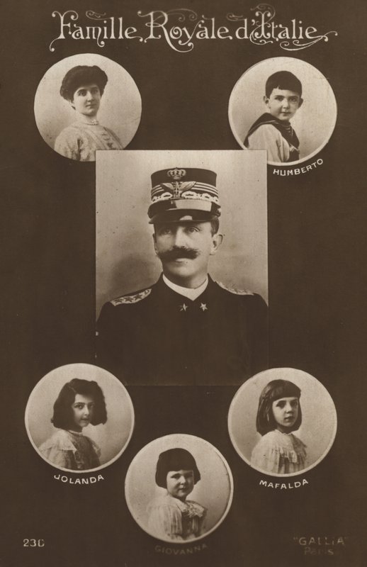 Kuningas Victor Emmanuel II ja hänen perheensä (m/w kuva) tekijältä Italian Photographer
