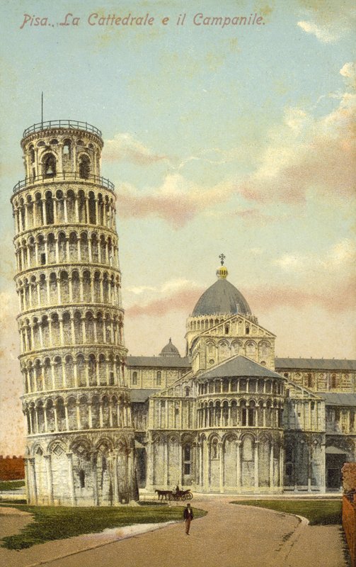 Pisan kalteva torni ja Pisan katedraali tekijältä Italian Photographer