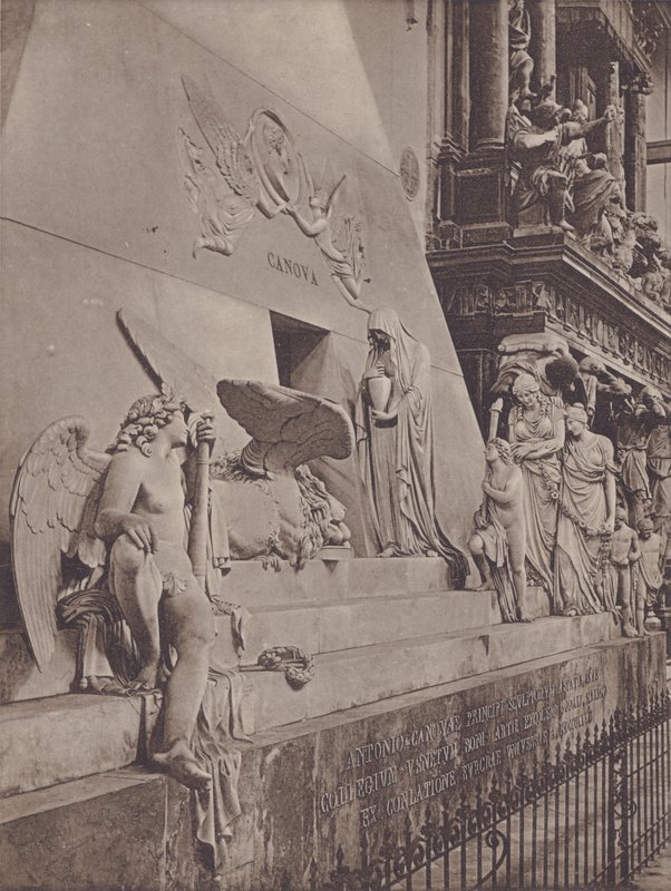 Monumento A Canova (m/w kuva) tekijältä Italian Photographer