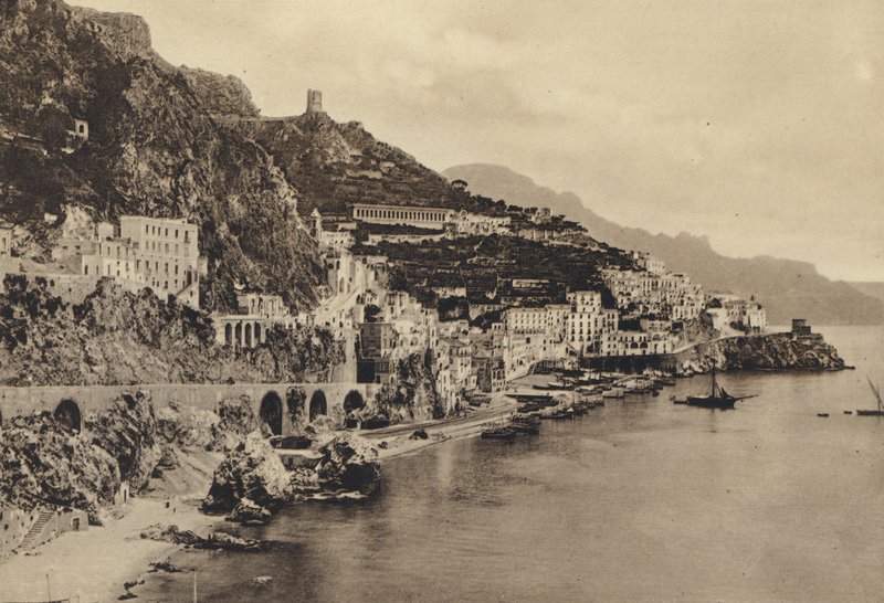 Napoli: Amalfi, Panorama (m/w kuva) tekijältä Italian Photographer