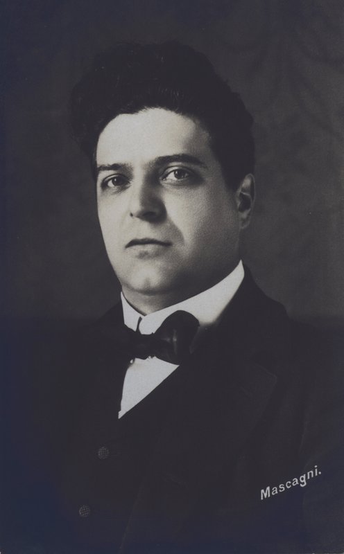 Pietro Mascagni, italialainen säveltäjä oopperan Cavalleria Rusticana (b / v kuva) tekijältä Italian Photographer