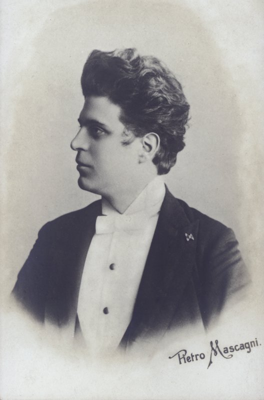Pietro Mascagni, italialainen säveltäjä oopperan Cavalleria Rusticana (b / v kuva) tekijältä Italian Photographer