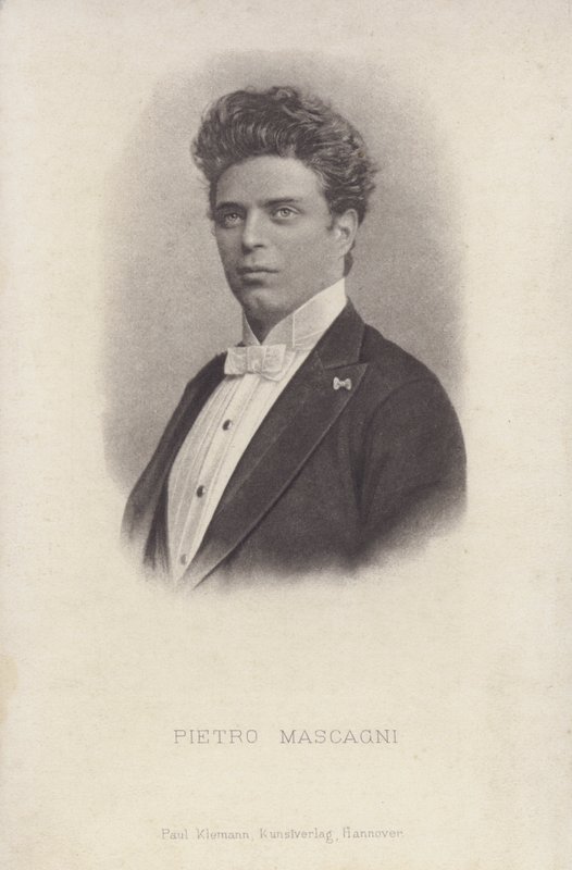 Pietro Mascagni, italialainen säveltäjä oopperan Cavalleria Rusticana (b / v kuva) tekijältä Italian Photographer