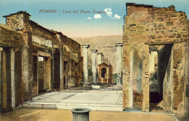 Pompei, Italia, Traagisen runoilijan talo tekijältä Italian Photographer