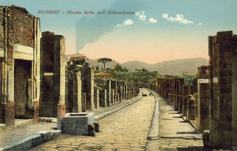 Pompei, Italia, katu nimeltä Dell Abbondanza tekijältä Italian Photographer