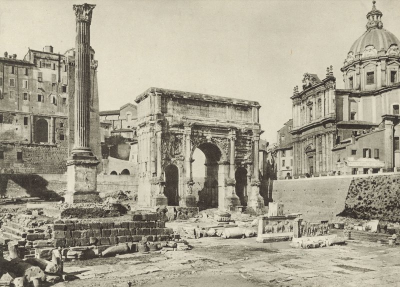 Forum Romanum, Septimius Severuksen kaari ja Phocas-pylväs tekijältä Italian Photographer