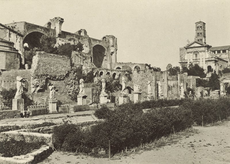 Forum Romanum, Konstantinuksen basilika, Romuluksen temppeli ja Vestalin neitsyiden talo tekijältä Italian Photographer
