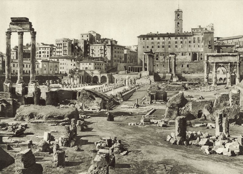 Forum Romanum ja Basilica Julia tekijältä Italian Photographer
