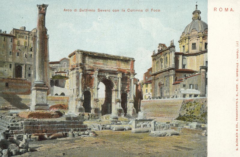 Rooma, Italia, Septimius Severuksen kaari, Focan pylväs tekijältä Italian Photographer