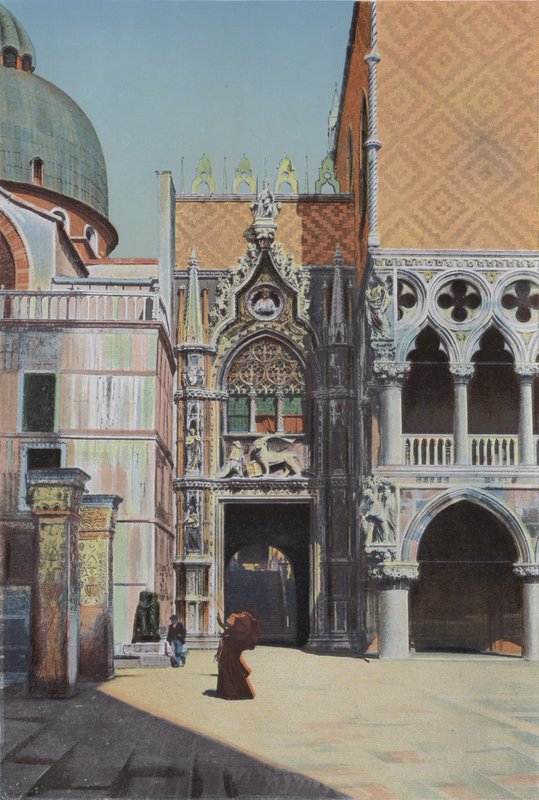 Venetsia, Porta della Carta (värillinen kuva) tekijältä Italian Photographer