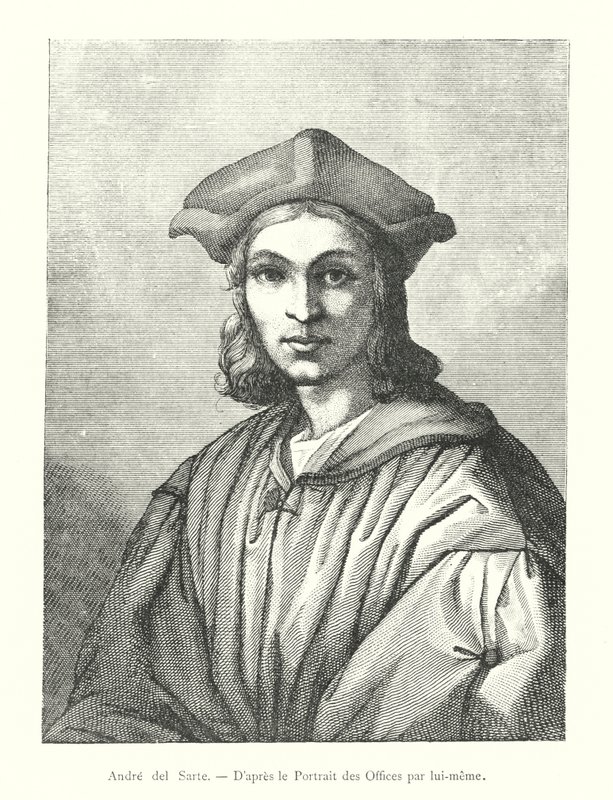 Andre del Sarte, Uffizin muotokuvan jälkeen (kaiverrus) tekijältä Italian School