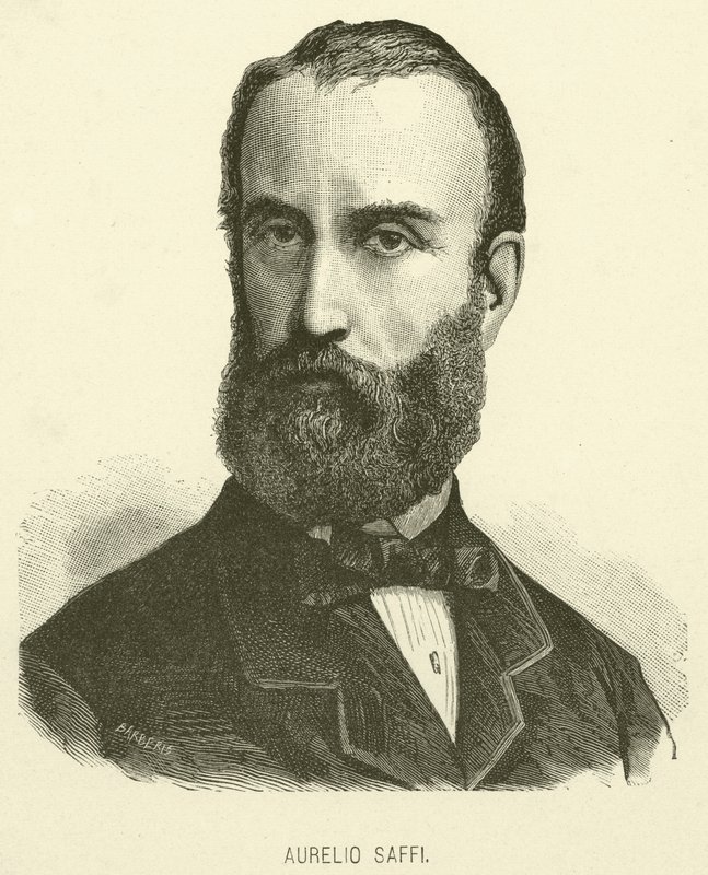 Aurelio Saffi (kaiverrus) tekijältä Italian School