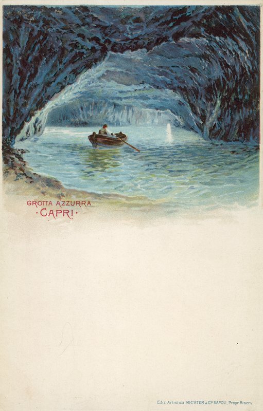 Sininen luola, Capri (värilitro) tekijältä Italian School