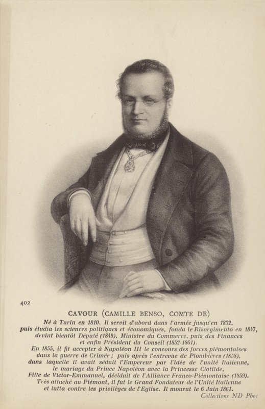 Camillo Benso tekijältä Italian School