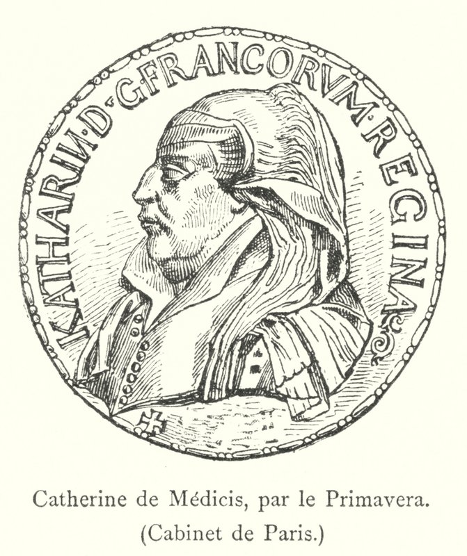 Catherine de Medici, par le Primavera, Cabinet de Paris (kaiverrus) tekijältä Italian School