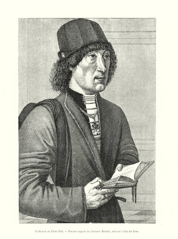 Pittin palatsin kokoelma, Giovanni Bandinin oletettu muotokuva, Van der Goesin ansiota (kaiverrus) tekijältä Italian School