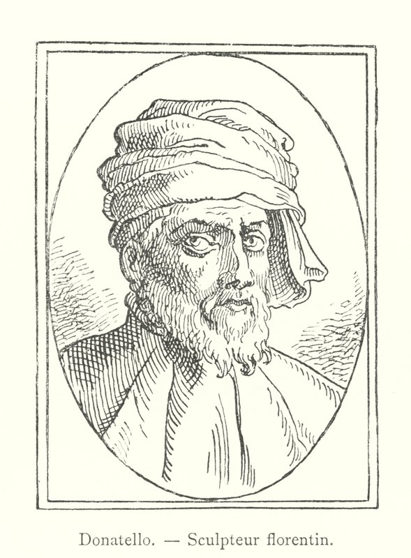 Donatello, firenzeläinen kuvanveistäjä (kaiverrus) tekijältä Italian School