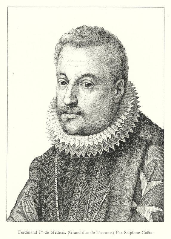 Ferdinand Ier de Medici, Grand-Duc de Toscane, Par Scipio Gaeta (kaiverrus) tekijältä Italian School