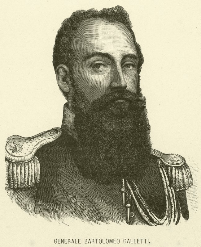 Kenraali Bartolomeo Galletti (kaiverrus) tekijältä Italian School