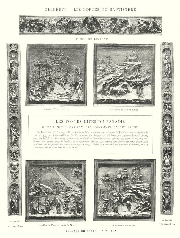Ghiberti, Les Portes du Baptistere, Lorenzo Ghiberti tekijältä Italian School