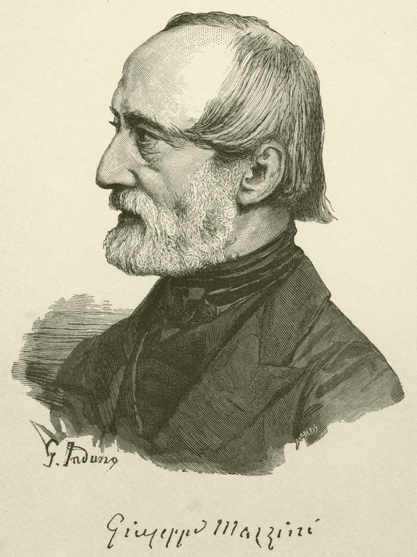 Giuseppe Mazzini (kaiverrus) tekijältä Italian School