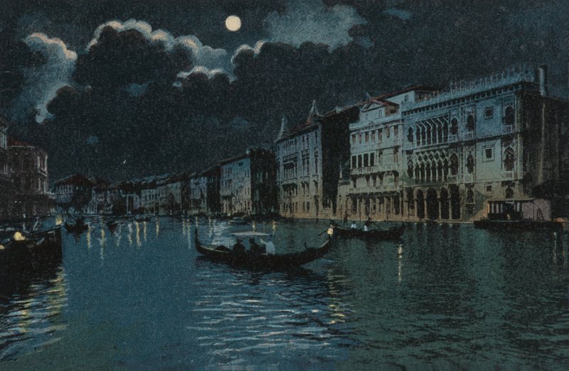 Grand Canal (värilitografia) tekijältä Italian School