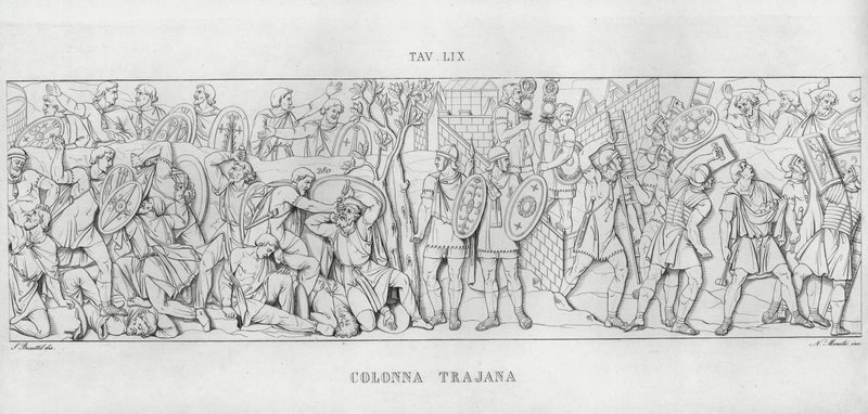 Trajanuksen pylväs, Trajanuksen pylväs (kaiverrus) tekijältä Italian School