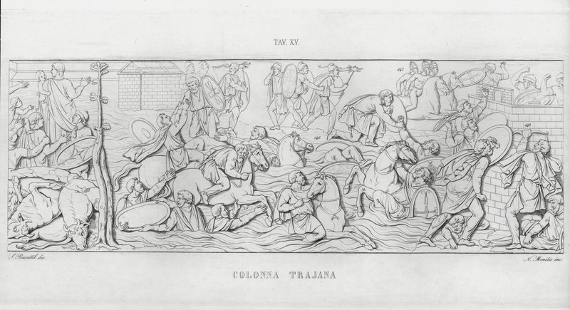 La Colonna Trajana, Trajanuksen pylväs (kaiverrus) tekijältä Italian School