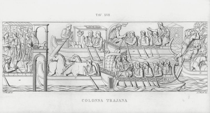 La Colonna Trajana, Trajanuksen pylväs (kaiverrus) tekijältä Italian School
