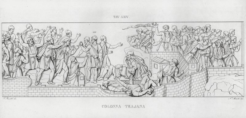 La Colonna Trajana, Trajanuksen pylväs (kaiverrus) tekijältä Italian School