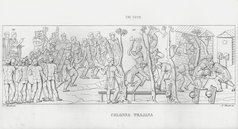Trajanuksen pylväs, Trajanuksen pylväs tekijältä Italian School