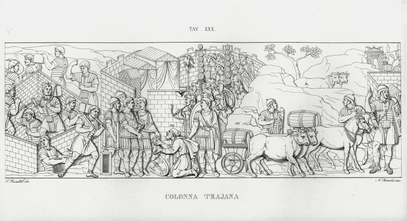 Trajanuksen pylväs, Trajanuksen pylväs tekijältä Italian School