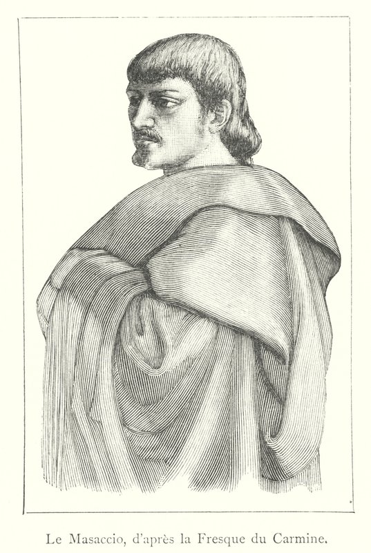 Masaccio, Carmine-freskon jälkeen (kaiverrus) tekijältä Italian School