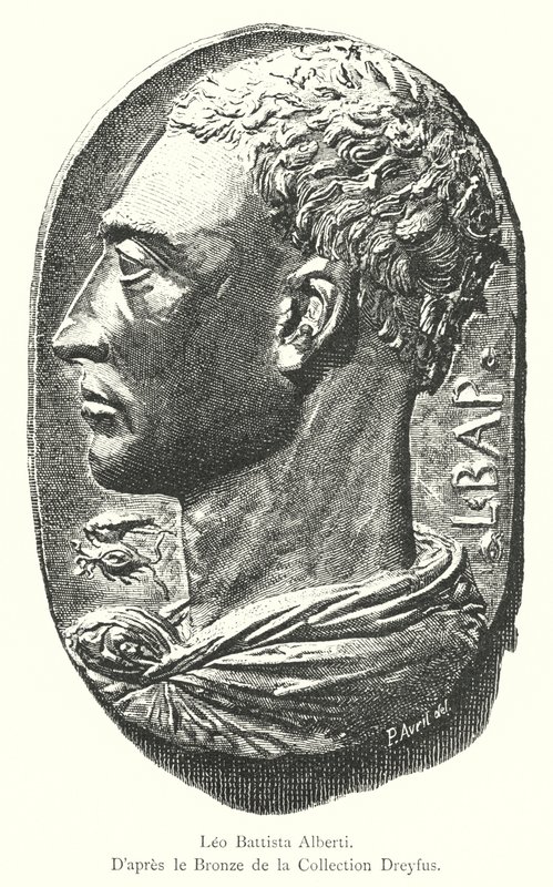 Leon Battista Alberti, Pronssin jälkeen Dreyfus-kokoelmassa (kaiverrus) tekijältä Italian School