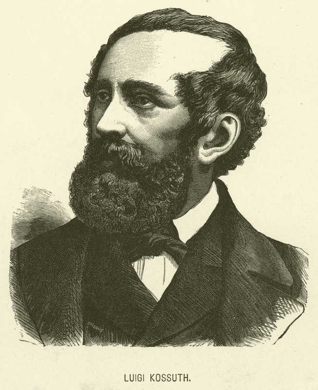Luigi Kossuth (kaiverrus) tekijältä Italian School