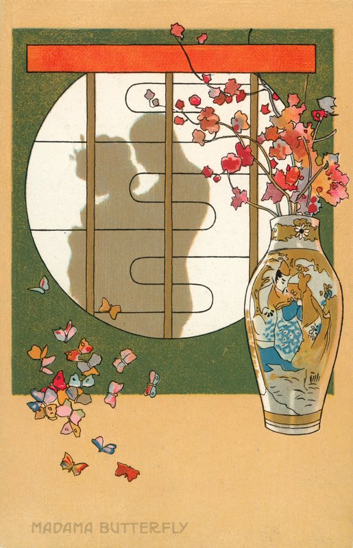Madama Butterfly (värilitografia) tekijältä Italian School