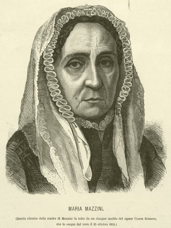 Maria Mazzini (kaiverrus) tekijältä Italian School